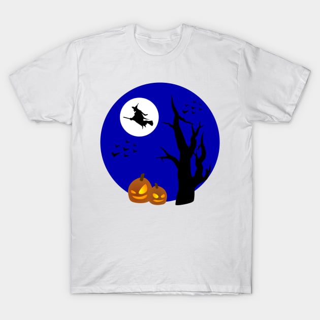 haloween broom T-Shirt by Vanilla Susu